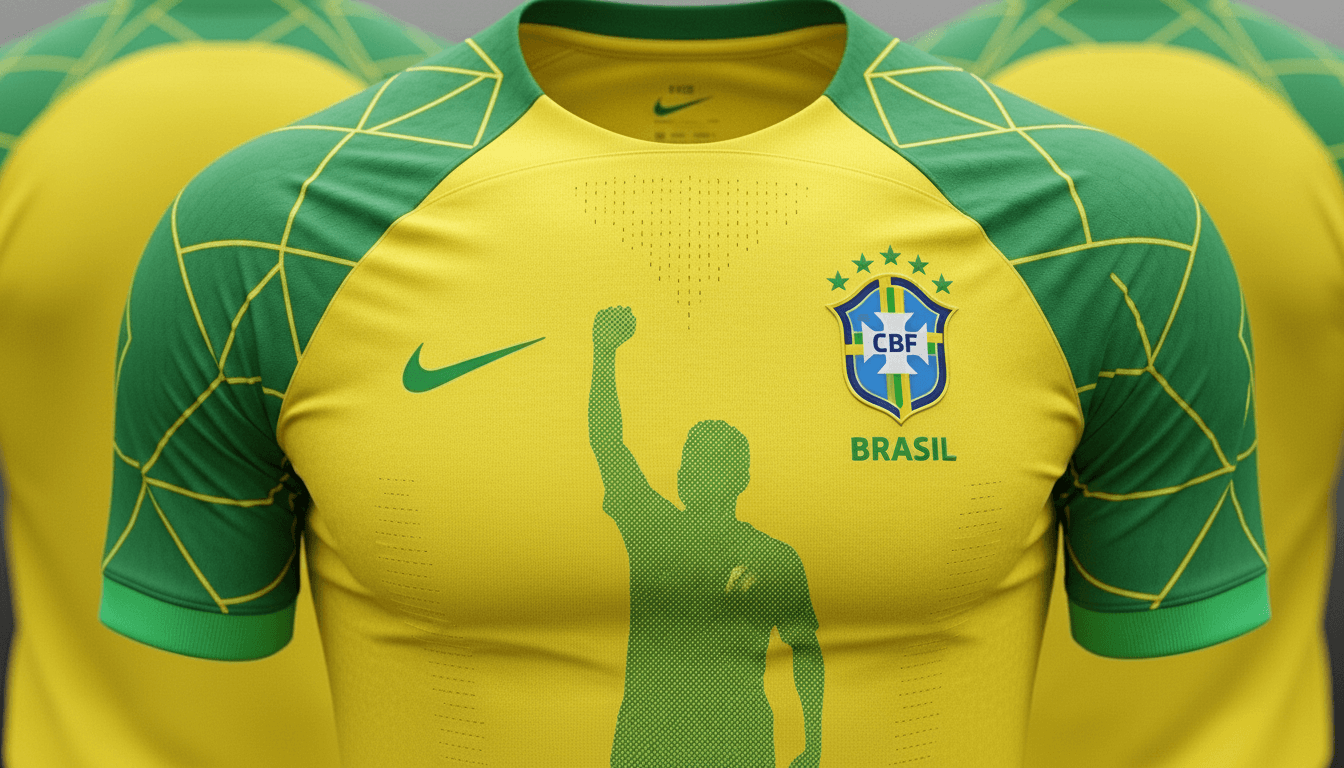 Conceito da nova camisa da Seleção Brasileira com homenagem ao Pelé